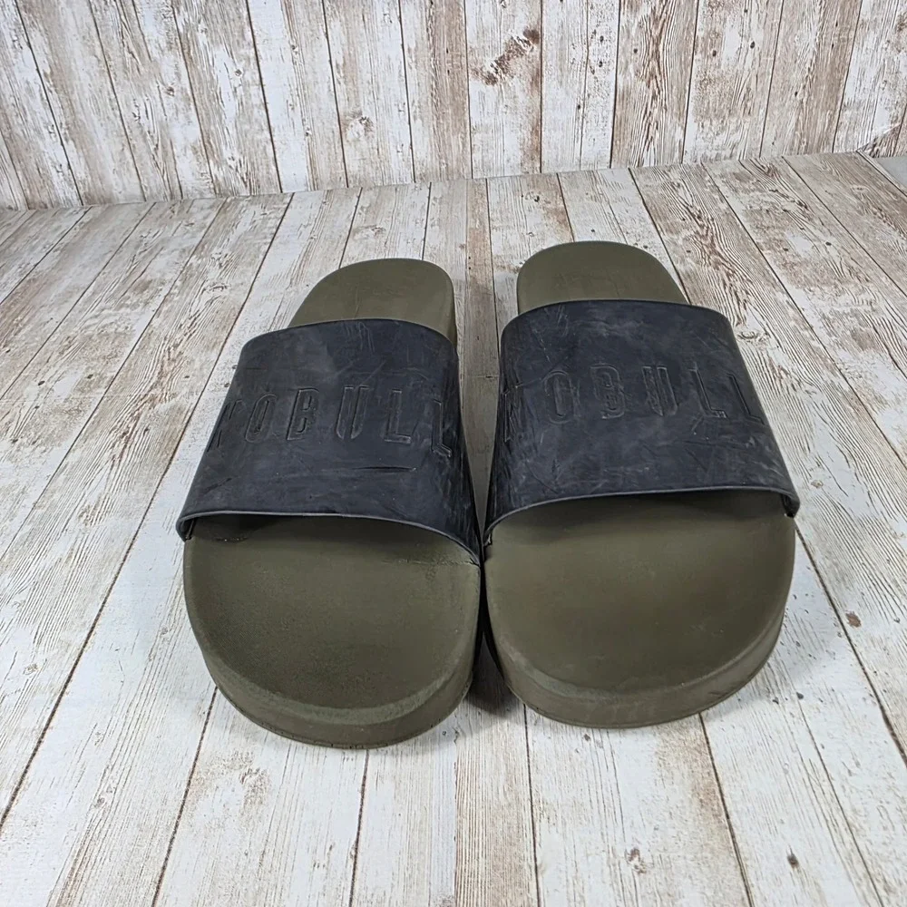 NOBULL Slides Olive Green Sandals‎ Comfort Slides Mens Size 14